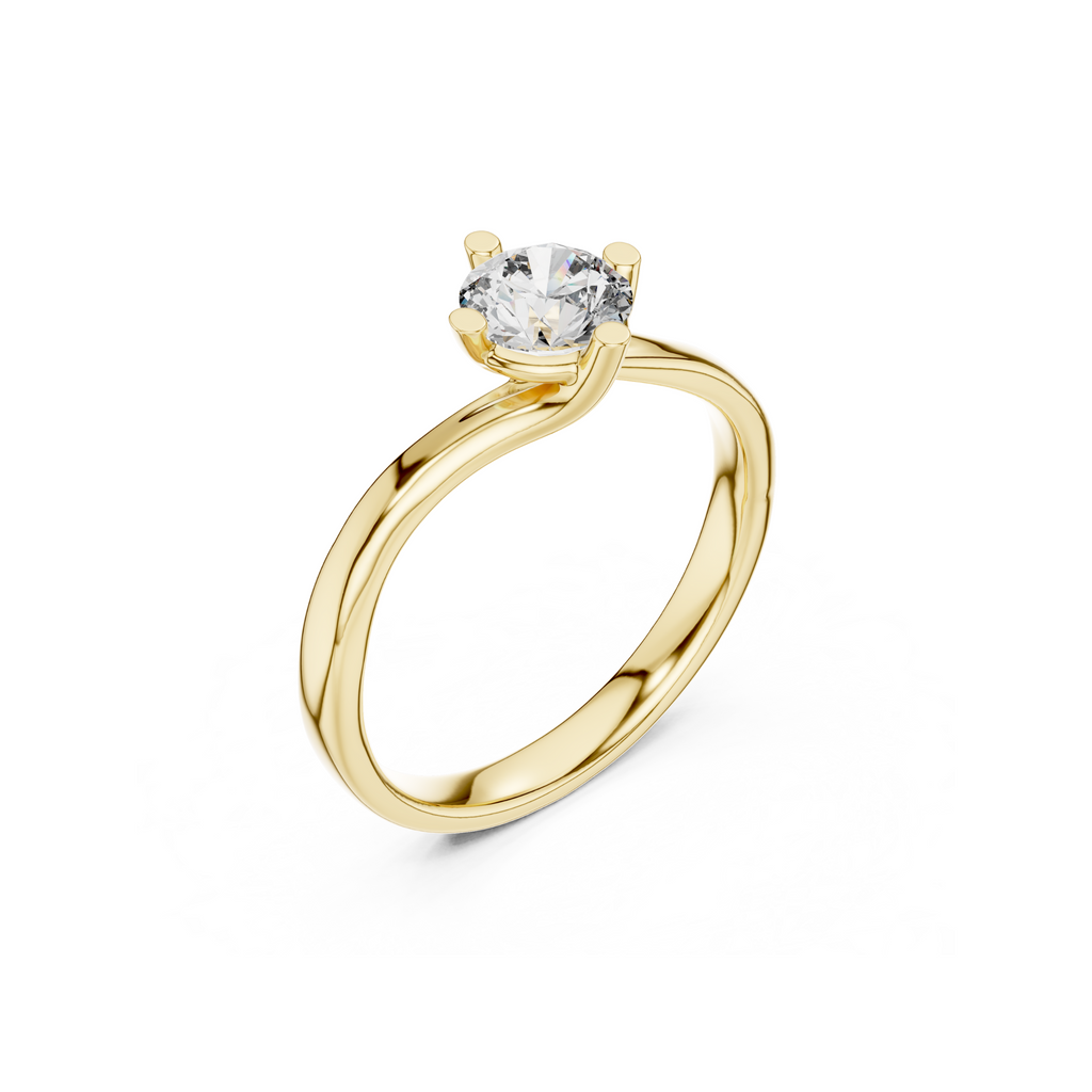 Sleek Solitaire Lab Grown Diamond Ring