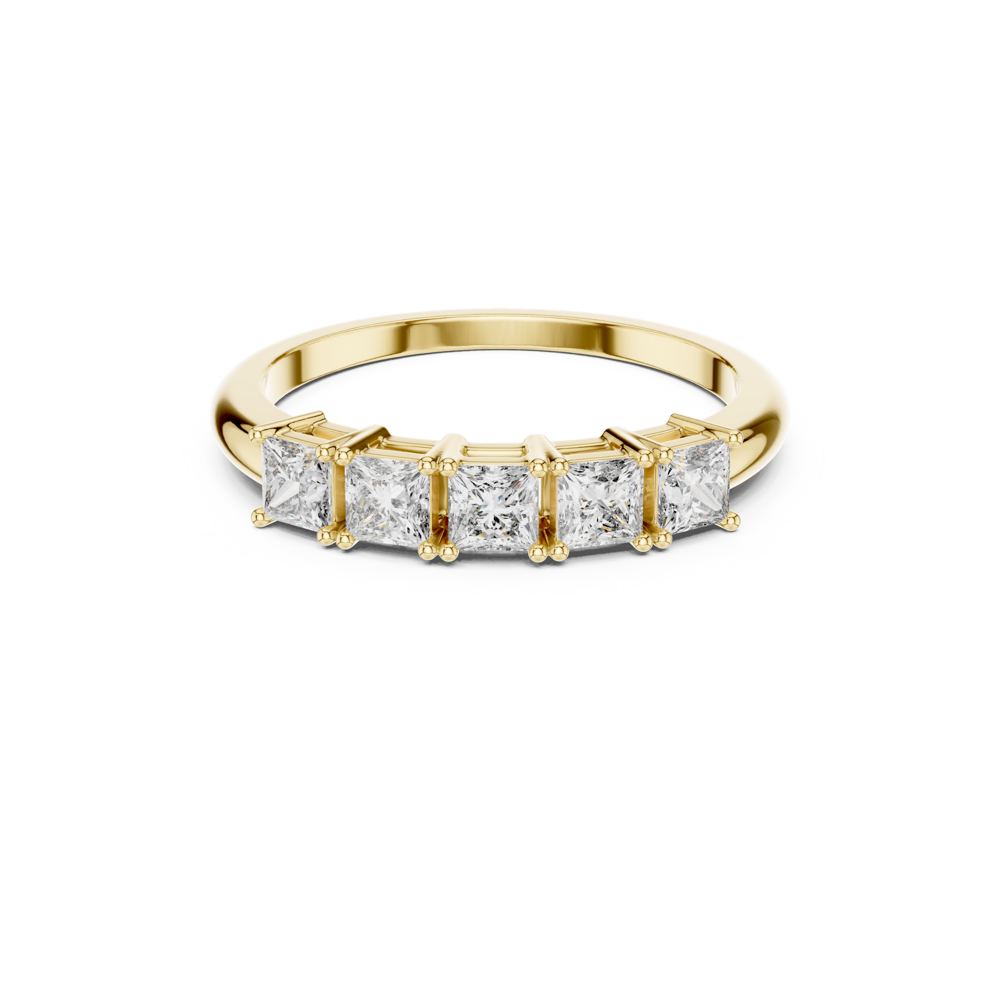 Princess Cut Lab Grown Diamond Band