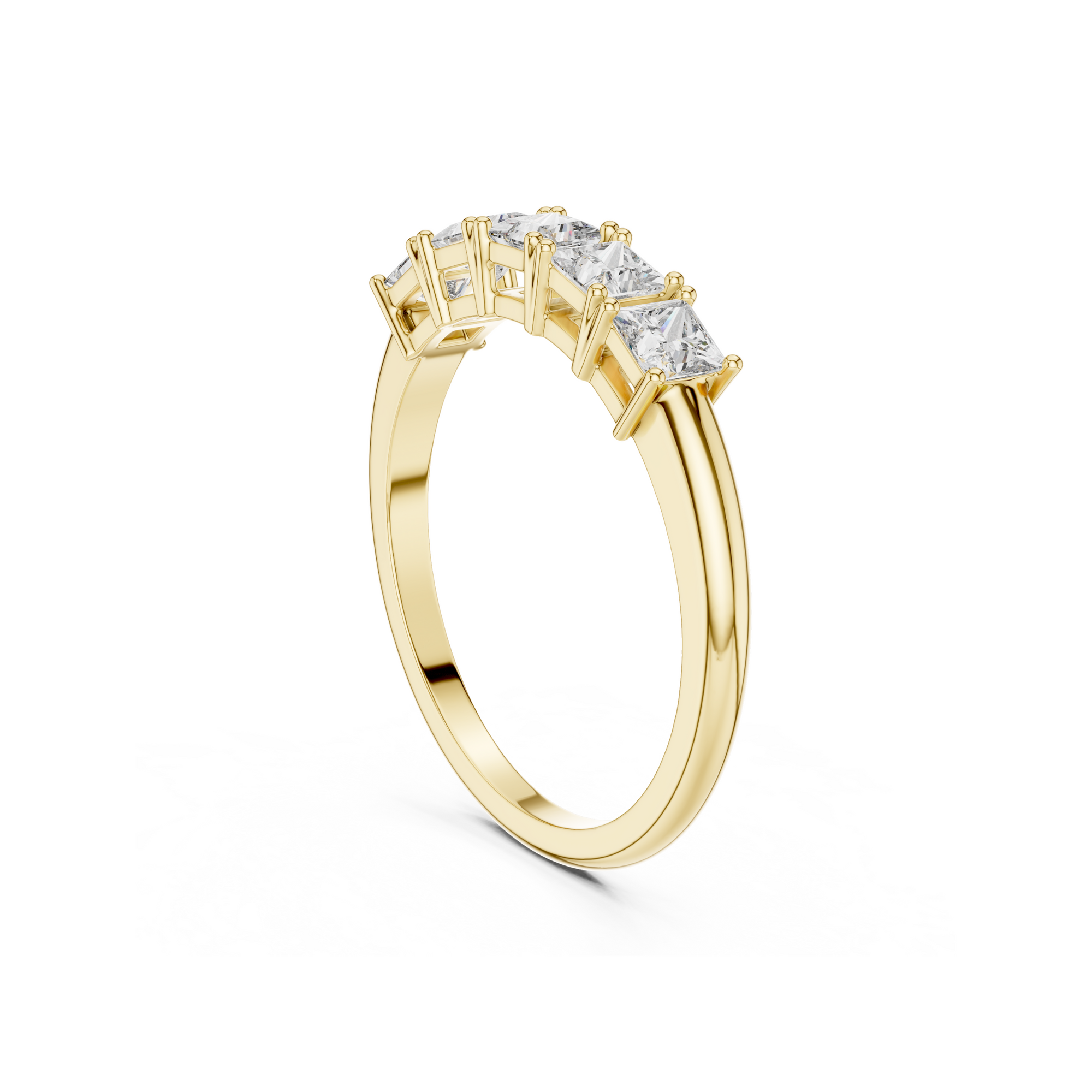 Princess Cut Lab Grown Diamond Band