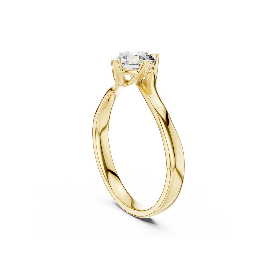 Sleek Solitaire Lab Grown Diamond Ring