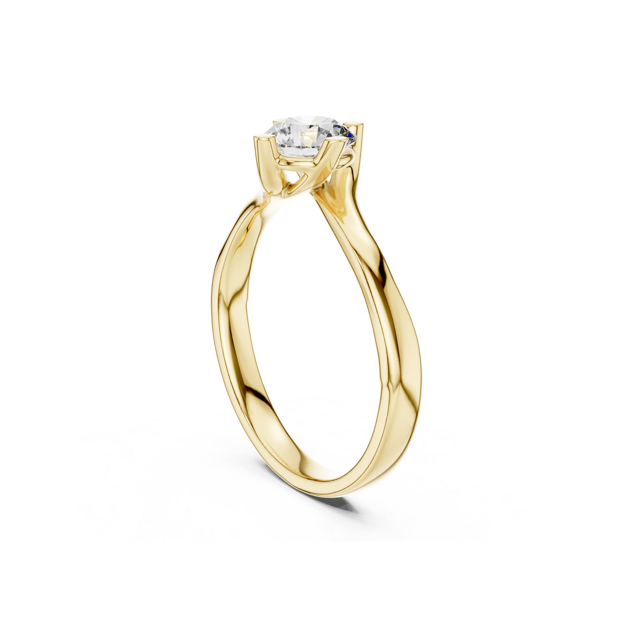 Sleek Solitaire Lab Grown Diamond Ring